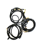 Аксессуары кожанный черн набор 3 шт  Шнурок